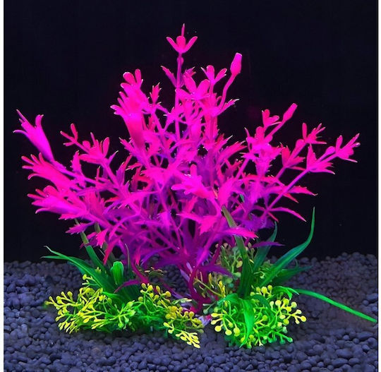 Aqua Natura Plant Aquarium Decoration Purple Plastic 12 Cm Long Bell-shaped Flowers