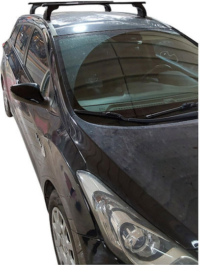 Nordrive Aluminum Car Roof Bars for Hyundai i30 2012-2015 Set with Roof Rack Legs MP.HI30.12