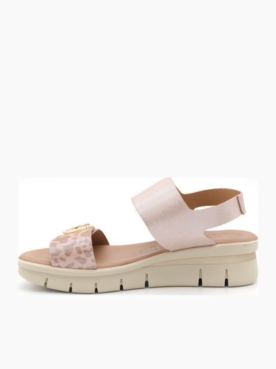 Leather Women's Anatomic Sandals Rose Gold