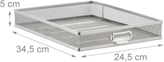 Relaxdays Office Document Organizer 10 Compartments A4 Size 55 X 27.5 X 35.5 Cm Steel White