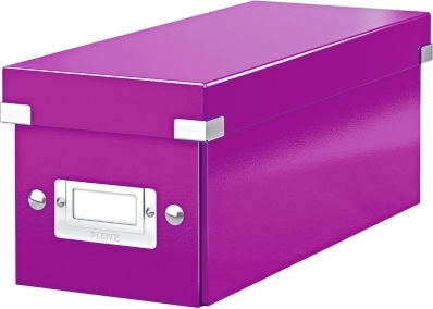 Leitz Cutie 30/60 Cd-uri Jewel Slim Case Leitz Click Store Carton Laminat Violet
