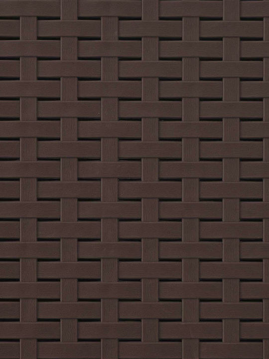 Scaun De Exterior Din Polipropilenă Maro Cu Pernă 2 Bucăți 53x47x88.5 Cm
