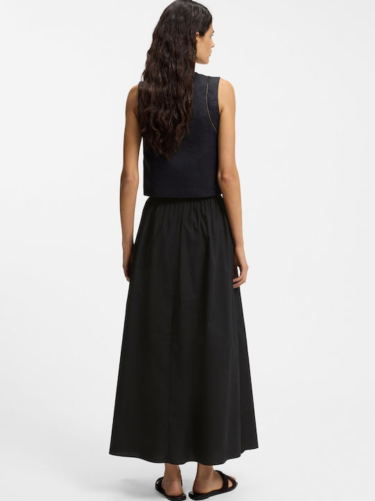 Damen Bluse Baumwolle Schwarz
