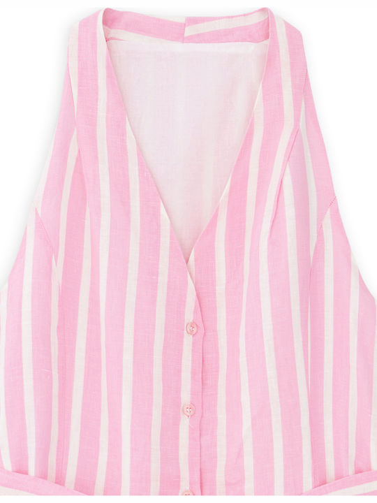 Καλοκαιρινό Midi Φόρεμα Pink