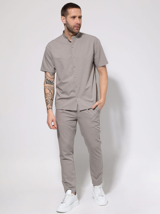 Kurzärmeliges Herrenhemd Beige