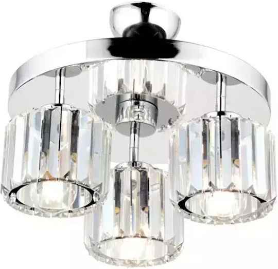 SteweHome 3 Lampen Kremasto E27 Kristallino Aviza Wohnzimmer 30 x 60 cm