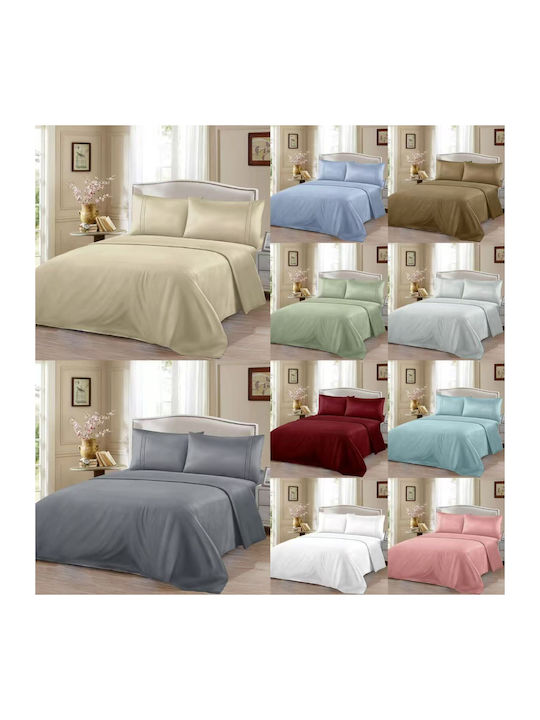 Kraft World Double Bed Sheets Set 220x240cm Pink (4 Pieces) 2000-Pink