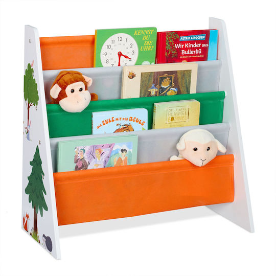 Bibliotecă de Pardoseală din Lemn Multicoloră 62.5x28x60cm