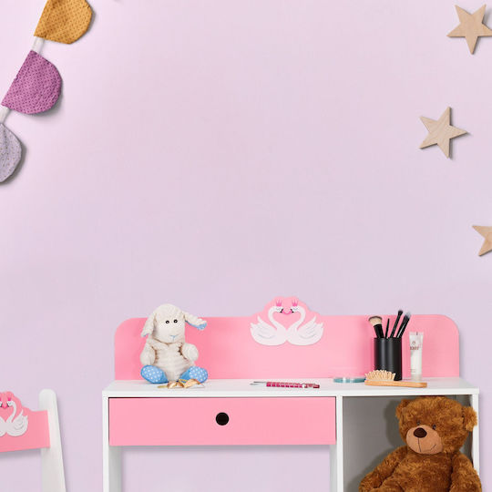 Birou Pentru Copii Roz Relaxdays