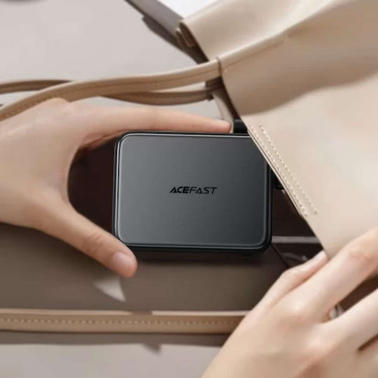 Acefast Power Bank 10000mAh 22.5W με Θύρα USB-A και 2 Θύρες USB-C Μαύρο