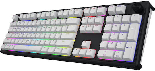 HATOR Skyfall 100 Ασύρματο Gaming Μηχανικό Πληκτρολόγιο με RGB φωτισμό (Αγγλικό US) HATOR Aurum Lemon Linear