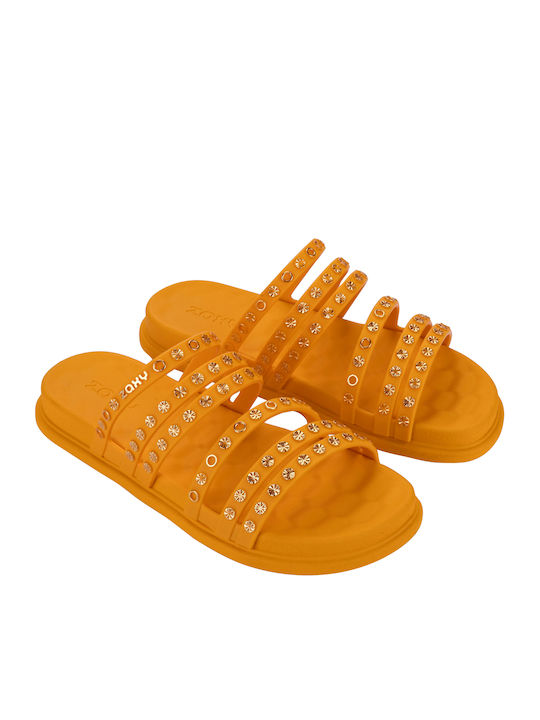 Women's Flip Flops in Yellow Style