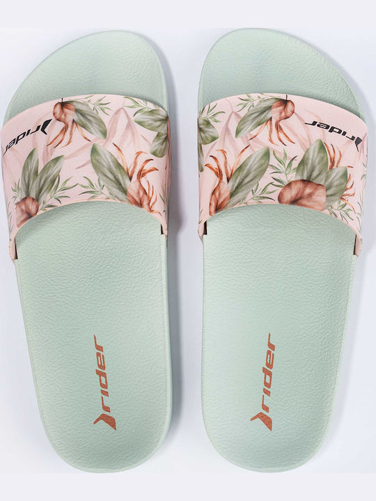 Women's Flip Flops in Green Color