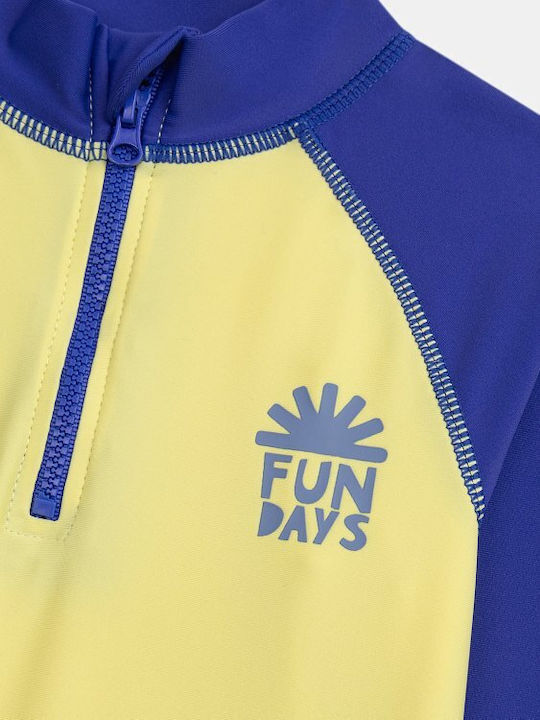 Dpam Kinder Badebekleidung Rashguard Mit Langen Ärmeln Gelb