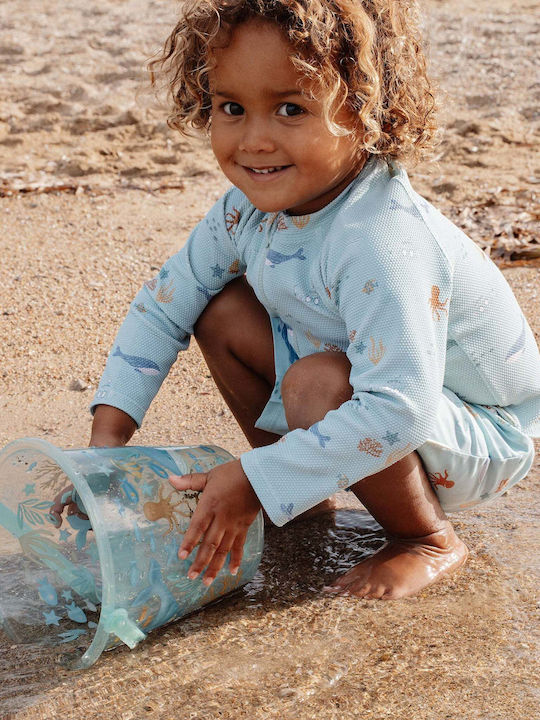 Little Dutch Kids Swimwear Rashguard With Long Sleeve Ocean Friends