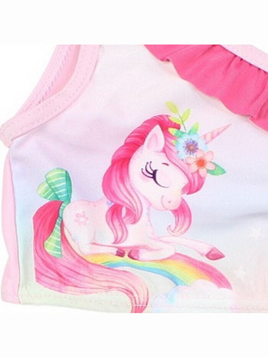 Unicorn Παιδικό Μαγιό Μπικίνι Ροζ-φουξ