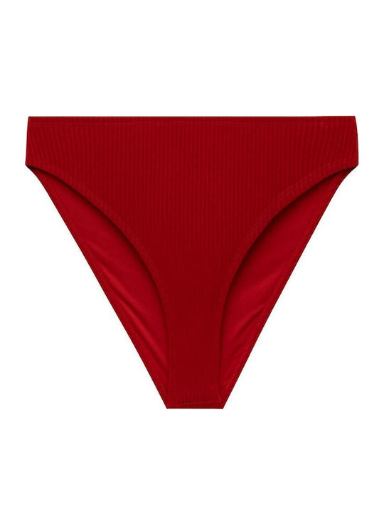 Rio Basic Bikinihosen Slip Dunkles Rot