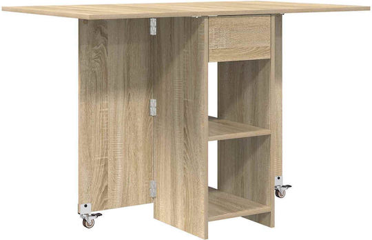 vidaXL Esszimmer- und Küchentisch Aus Holz Braun 115x70x75cm