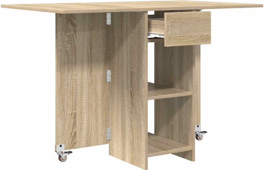 vidaXL Esszimmer- und Küchentisch Aus Holz Braun 115x70x75cm