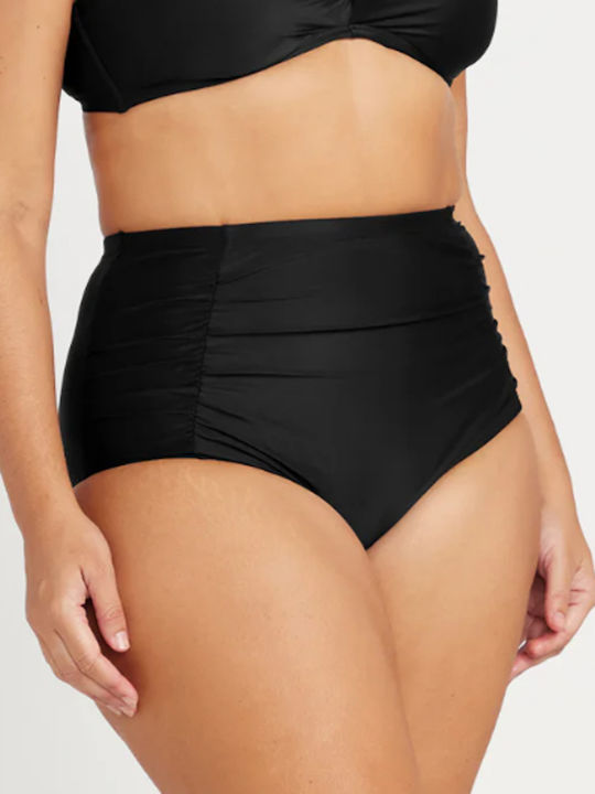 Bikini Slip Ψηλόμεσο Μαύρο