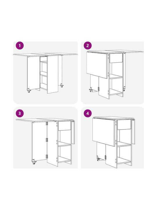 vidaXL Esszimmer- und Küchentisch Aus Holz Braun 115x70x75cm