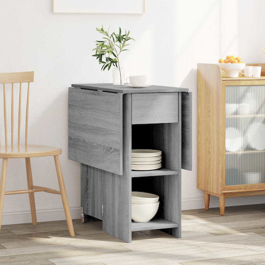 Masă de Dining din Lemn Gri 115x70x75 cm