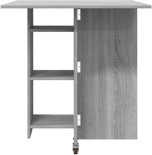 Masă de Dining din Lemn Gri 115x70x75 cm