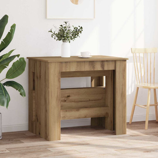 Artisan Разтегателна Трапезна Маса Дървена Обработена Дървесина 180(+60)x85x75см