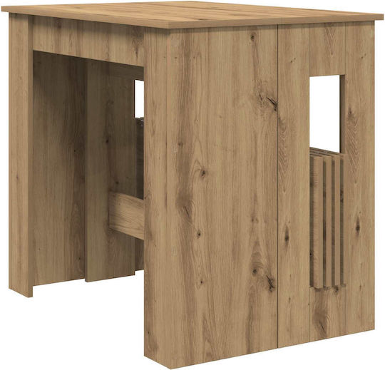 Artisan Разтегателна Трапезна Маса Дървена Обработена Дървесина 180(+60)x85x75см