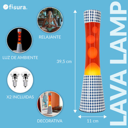 Fisura Decorative Table Lamp Lava Lamp 39.5x39.5cm