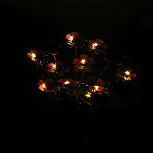 Lumineo Spiked Solar Light Flower Warm White with Motion Sensor and Photocell 18.5x18.5x50cm