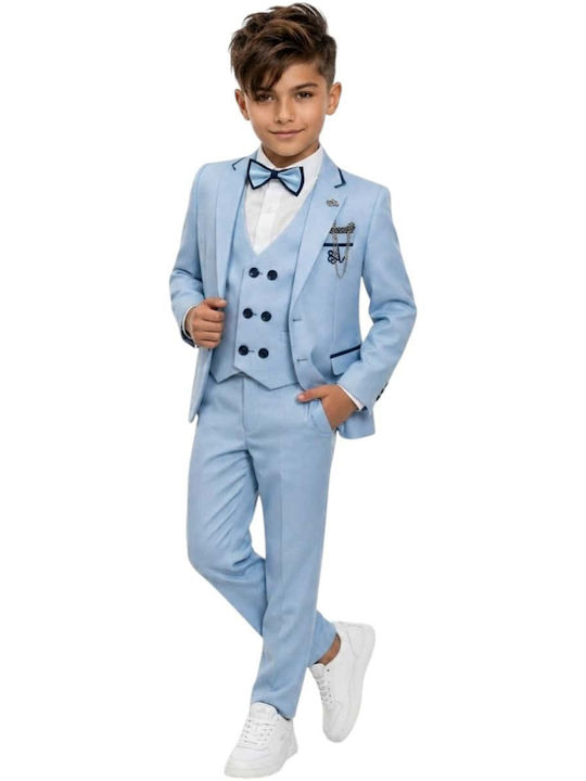 Kids Summer Suit 5 Pieces Light Blue