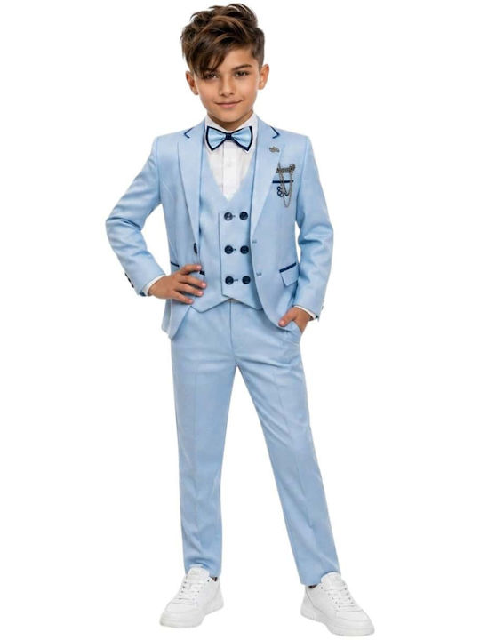 Kids Summer Suit 5 Pieces Light Blue