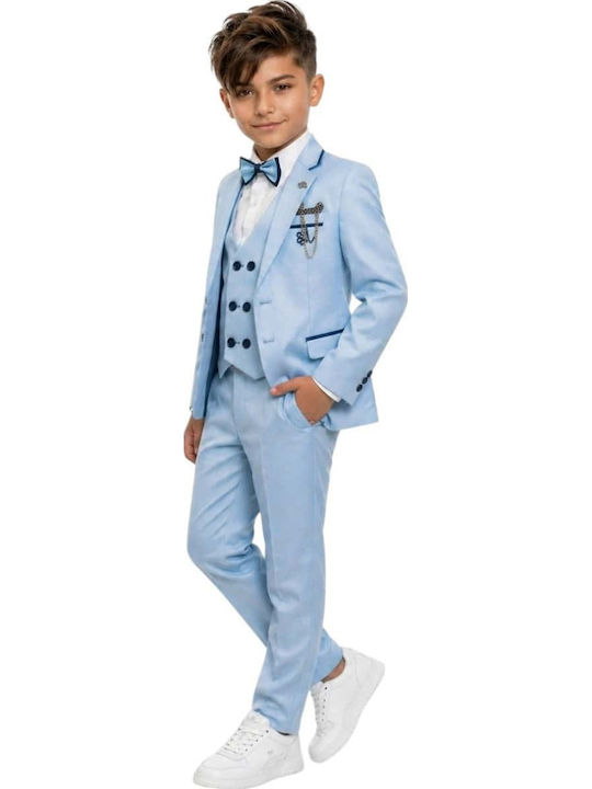 Kids Summer Suit 5 Pieces Light Blue