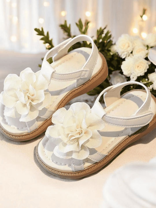 Kids' White Sandals