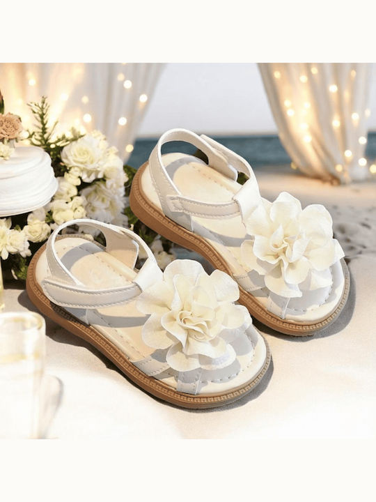 Kids' White Sandals
