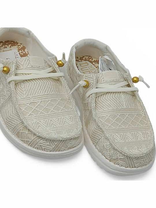 Women's Moccasins in Beige Colour