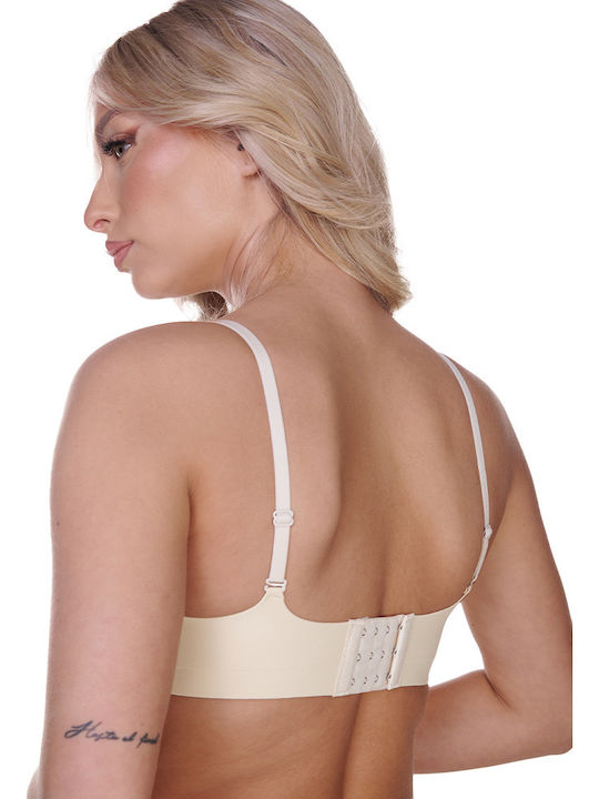 Beige Push Up Bra without Underwire