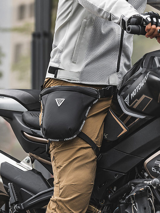 Τσαντάκι Μηρού Αναβάτη Μοτοσυκλέτας 1.7lt Motowolf Mb6 Μαύρο