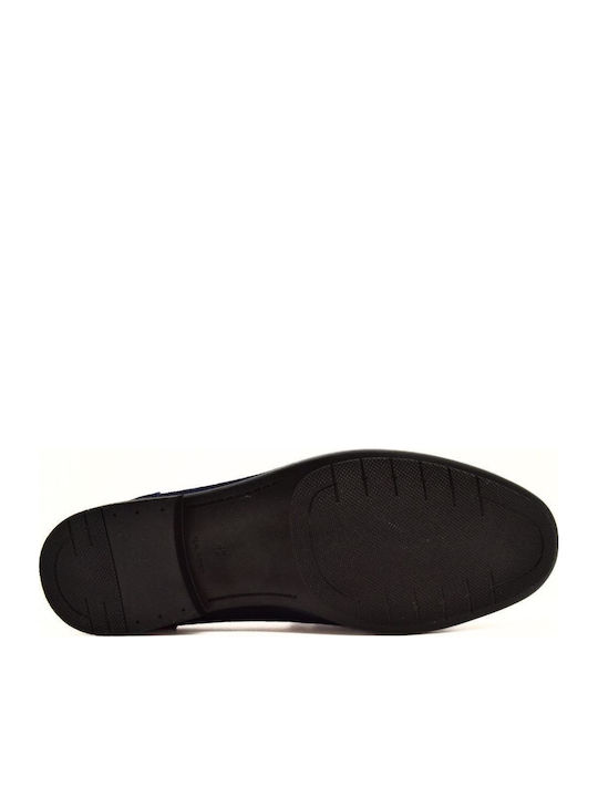 Suede Men's Loafers in Blue Colour