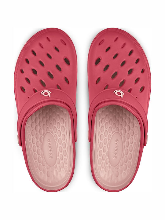 Boaonda Damen Holzschuhe Fuchsia