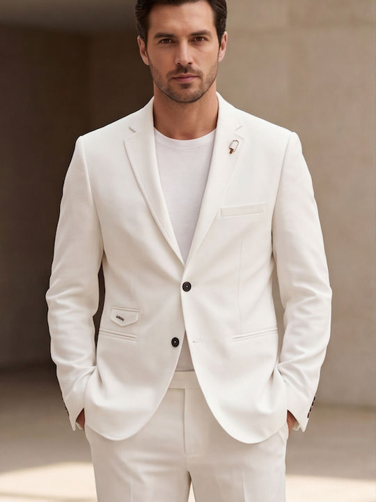Men’s Suit Jacket White