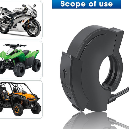 Water Resistant Motorcycle Charger Handlebar Usb 48w 30w Pd Type-c 18w Qc3.0 Usb-a Sae Connection W17644-2 Black