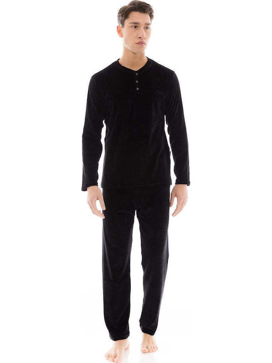 Ulisse Ulisse Herrenpyjama Baumwoll Pyjama Grau