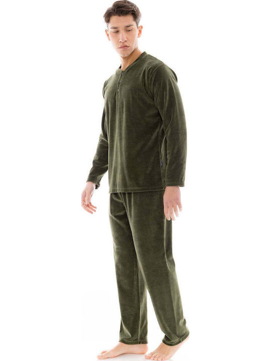 Ulisse Ulisse Herrenpyjama Baumwoll Pyjama Grau
