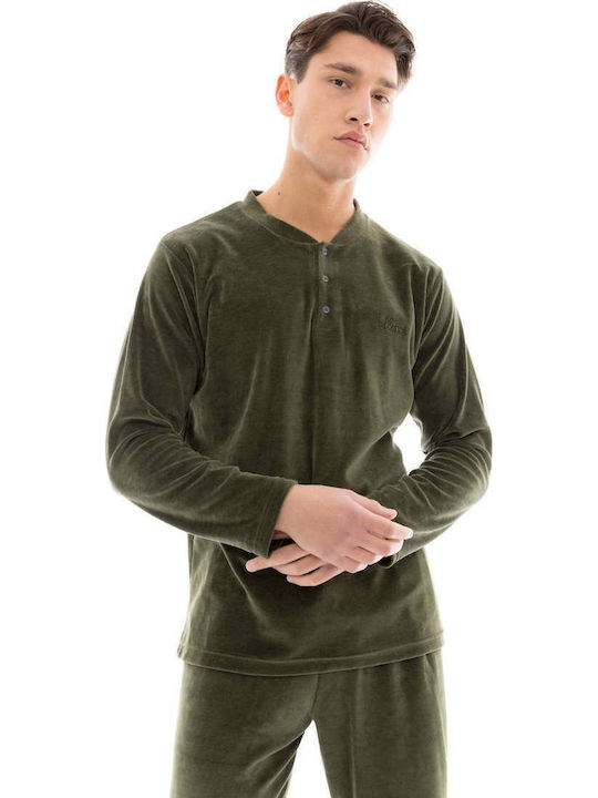 Ulisse Ulisse Herrenpyjama Baumwoll Pyjama Grau