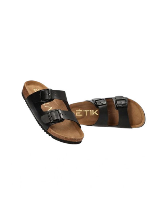 Damen Flache Sandalen Schwarz