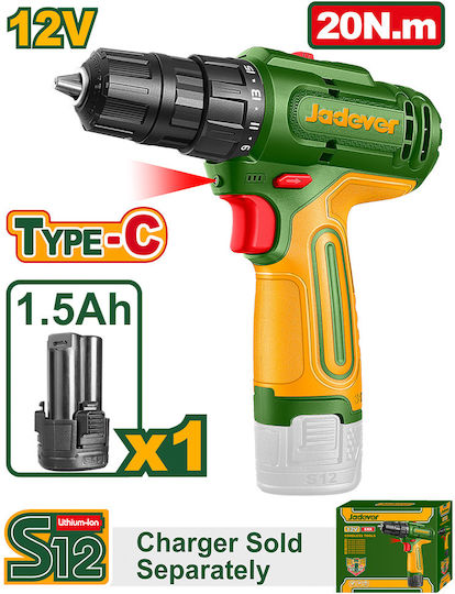 Jadever JDCDS565 Akkuschrauber Batterien 12V 1x1.5Ah