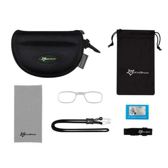 Rockbros Cycling Glasses With Black Frame and Photochromic Lenses