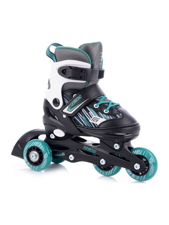 Funactiv Trilo 4in1 Inline Αυξομειούμενα Rollers Γκρι Παιδικά